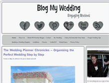 Tablet Screenshot of blogmywedding.com